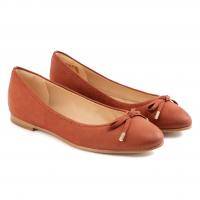 Женские балетки Clarks, оранжевые, арт: 26138954