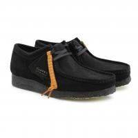 Мужские полуботинки Clarks(Wallabee 26155519), черные, арт: 26155519