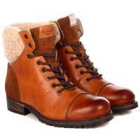 Женские высокие ботинки Pepe Jeans London, коньячные, арт: PLS50329